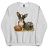 Chihuahua Black and White Football Sweatshirt