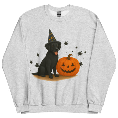 Black Lab Halloween Witchy Dogs Sweatshirt