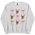 French Bulldog with Bows Sweatshirt