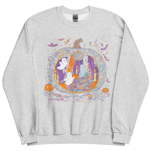 Disco Ghost Pumpkin Party Sweatshirt
