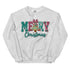 Faux Crochet Merry Christmas Crewneck