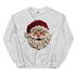Faux Crochet Yarn Jolly Santa Sweatshirt