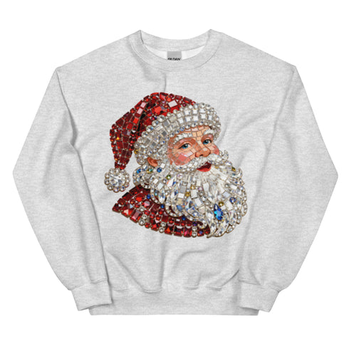Rhinestone Santa Sweatshirt,