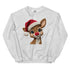 Faux Yarn Reindeer Crewneck