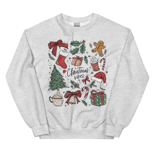 Christmas Vibes Doodles Sweatshirt
