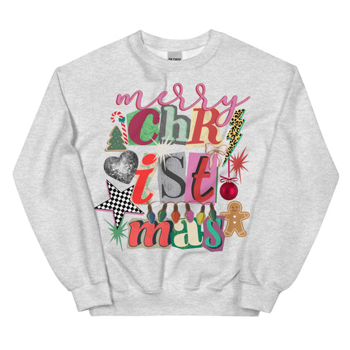 Merry Christmas Preppy Crewneck