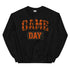 Game Day Orange Plaid Football Sweatshirt