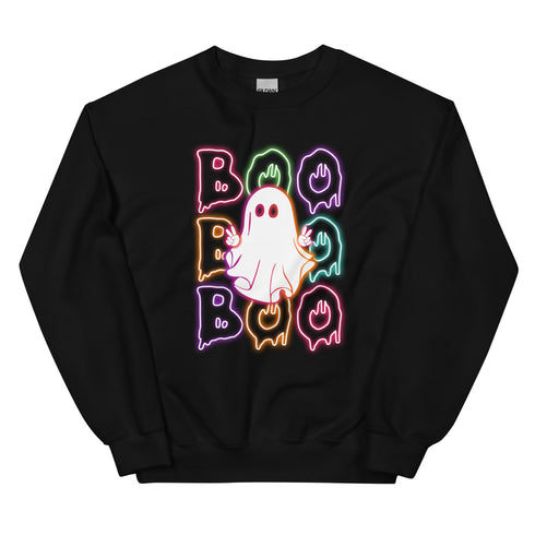 Neon Boo Ghost Sweatshirt
