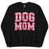 Pink Dog Mom Plaid Crewneck