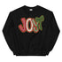 Joy Faux Crochet Christmas Crewneck