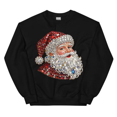 Rhinestone Santa Sweatshirt,