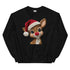 Faux Yarn Reindeer Crewneck
