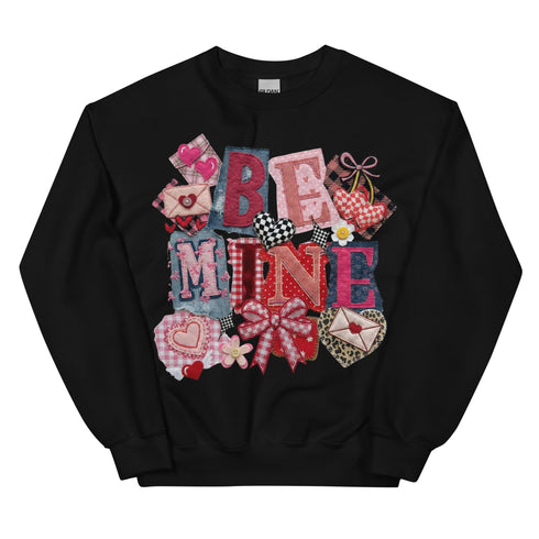 Be Mine Faux Quilt Sweatshirt