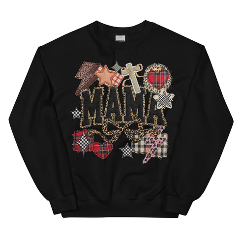 MAma Faux Quilt Sweatshirt