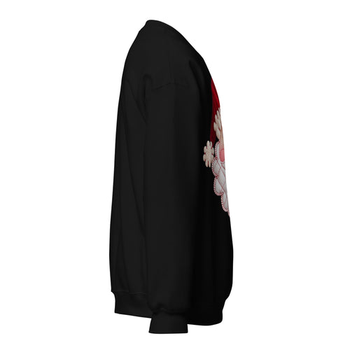 Santa Faux Patchwork Christmas Sweatshirt,