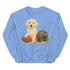 English Creme Retriever Football Crewneck