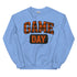 Game Day Orange Plaid Football Sweatshirt
