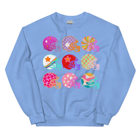 Football Coquette Helmet Sweatshirt