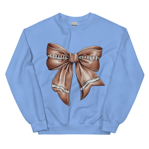 Football Bow Crewneck