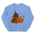 Brown Long Haired Dachshund Halloween Witchy Dogs Sweatshirt