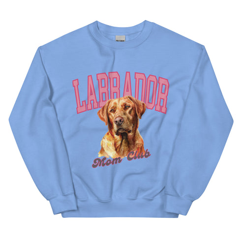 Red Lab Dog Mom Club Sweatshirt