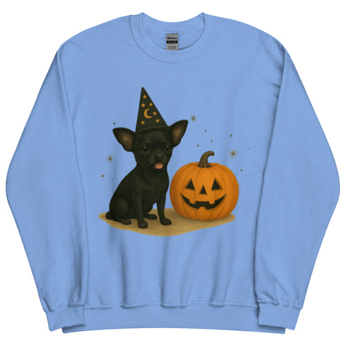 Black Chihuahua Halloween Witchy Dogs Sweatshirt