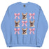 French Bulldog with Bows Sweatshirt