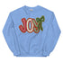 Joy Faux Crochet Christmas Crewneck