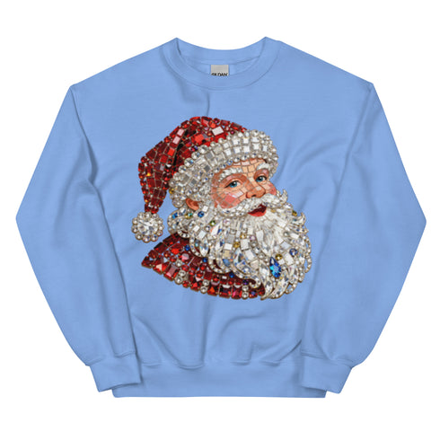 Rhinestone Santa Sweatshirt,