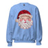 Santa Faux Patchwork Christmas Sweatshirt,