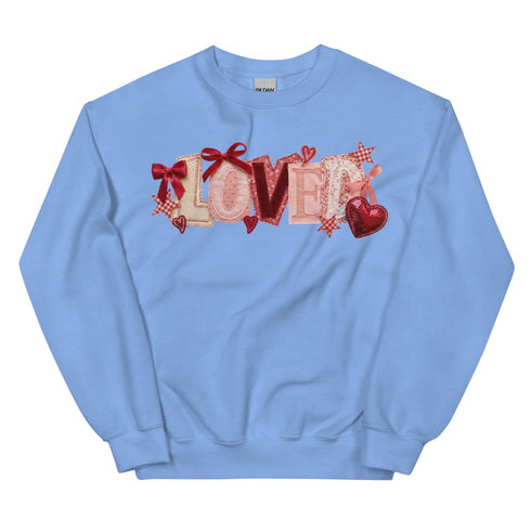 Loved Faux Quilt Crewneck