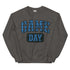 Game Day Blue Plaid Football Sweatshirt