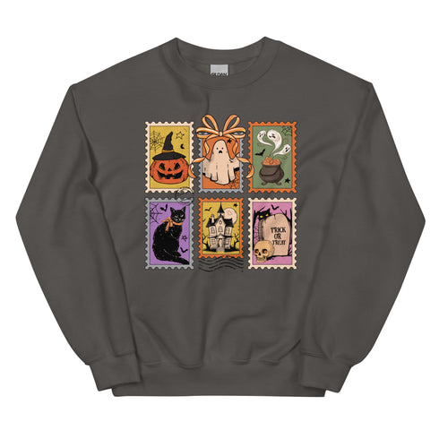 Spooky Stamps Halloween Sweatshirt