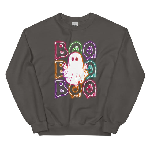 Neon Boo Ghost Sweatshirt