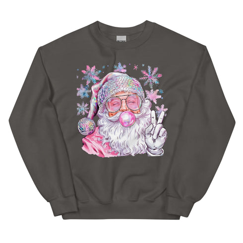 Iridescent Santa Christmas Sweatshirt