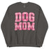 Pink Dog Mom Plaid Crewneck