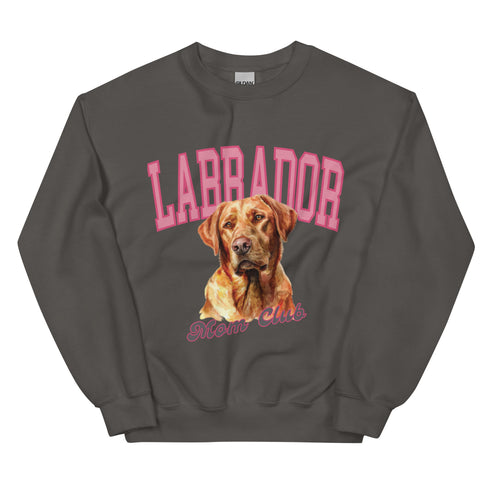 Red Lab Dog Mom Club Sweatshirt