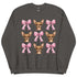 Tan chihuahua with bows Sweatshirt