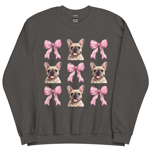 French Bulldog with Bows Sweatshirt