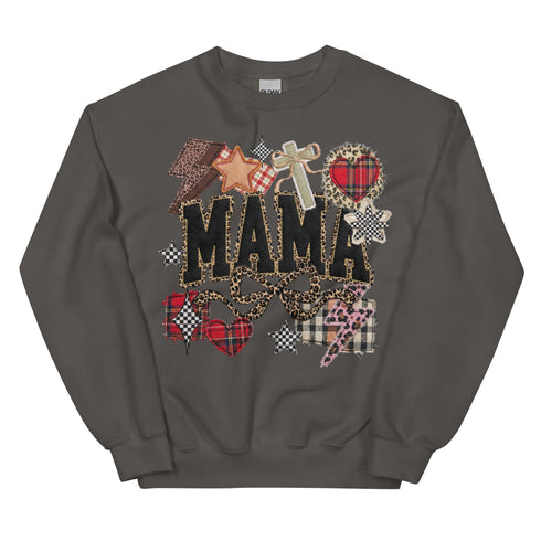 MAma Faux Quilt Sweatshirt