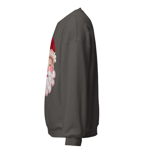 Santa Faux Patchwork Christmas Sweatshirt,