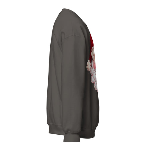 Santa Faux Patchwork Christmas Sweatshirt,