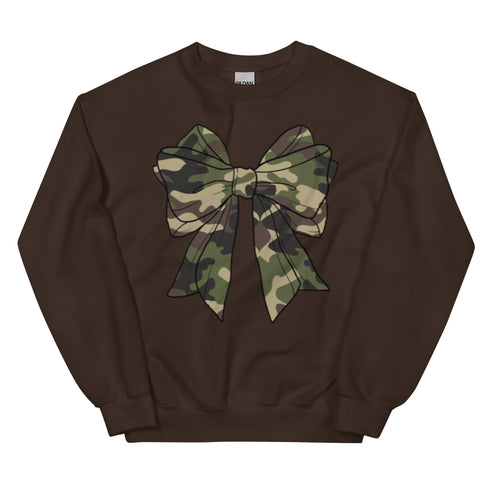 Camo Bow Crewneck