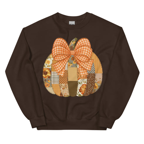 Fall Pumpkin Patchwork Sweatshirt