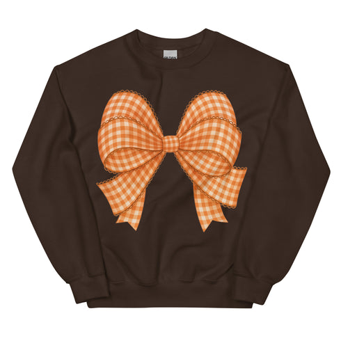 Plaid Fall Bow Sweatshirt