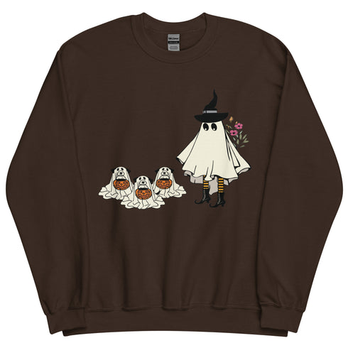 Witch and her Pups Crewneck