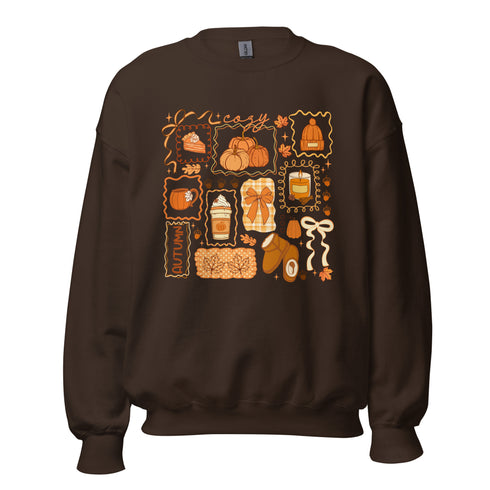 Cozy Season Fall Doodles Sweatshirt