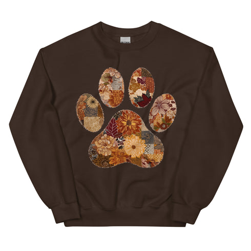Floral Dog Mom Fall Crewneck