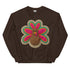Faux Crochet Thanksgiving Turkey Sweatshirt