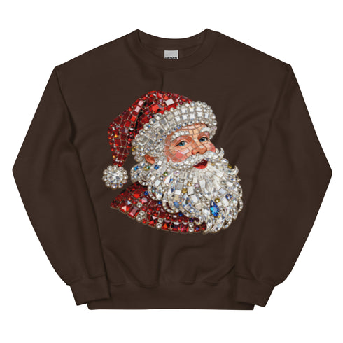 Rhinestone Santa Sweatshirt,